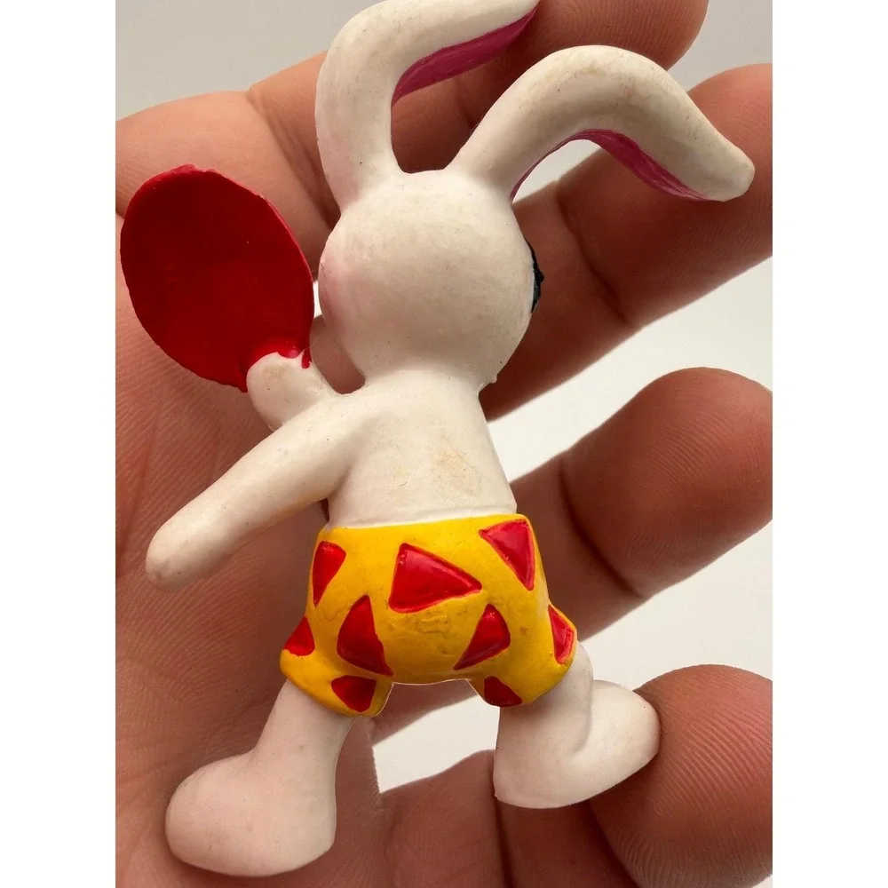 Vintage 80s Toy Figure Lot Roger Rabbit Mr Men Arby's Wendy's PVC Figurines J061